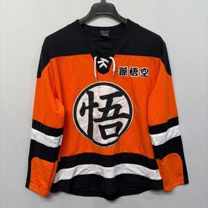 Box Lunch Dragon Ball Z Son Goku #59 Hockey Jersey Top Size Medium Anime C066 -8